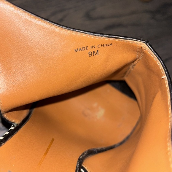 Dolce Vita Prema Platform Peep Toe Wedges Black Leather Size 9 - Picture 6 of 16